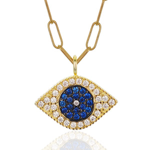 Pavé Evil Eye Necklace