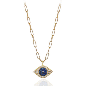 Pavé Evil Eye Necklace