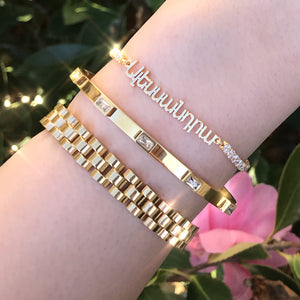 Baguette Diamond Bangle