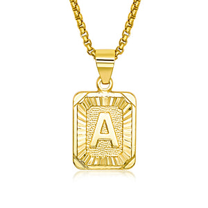 Initial Tag Necklace