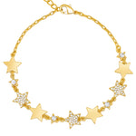 Pavé and Gold Stars Bracelet