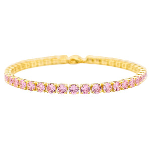 5mm Pink Diamond Tennis Anklet