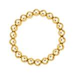 8mm Gold Beaded Bracelet