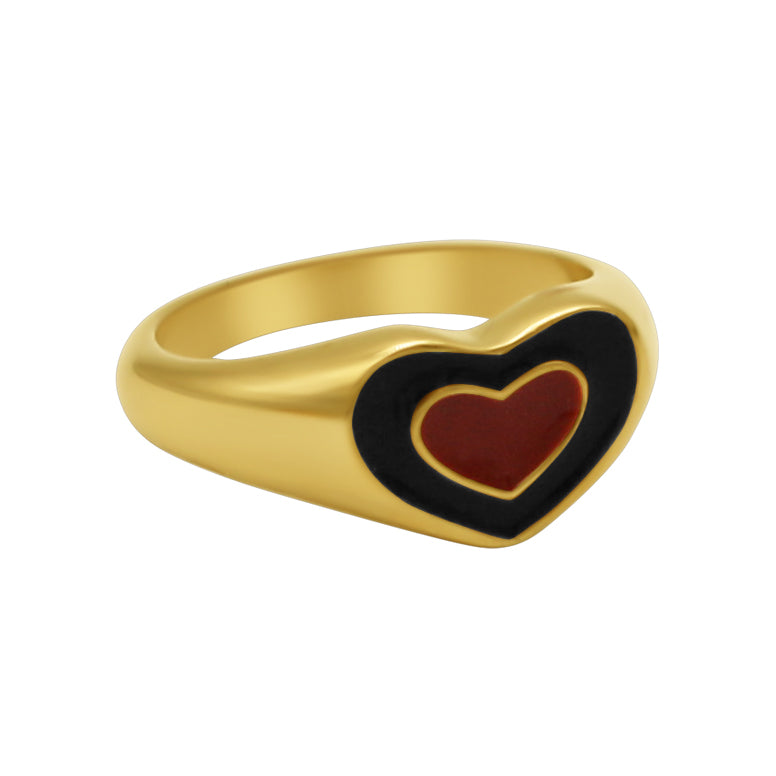Double Hearts Ring