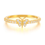 Pavé Butterfly Ring