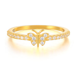 Pavé Butterfly Ring