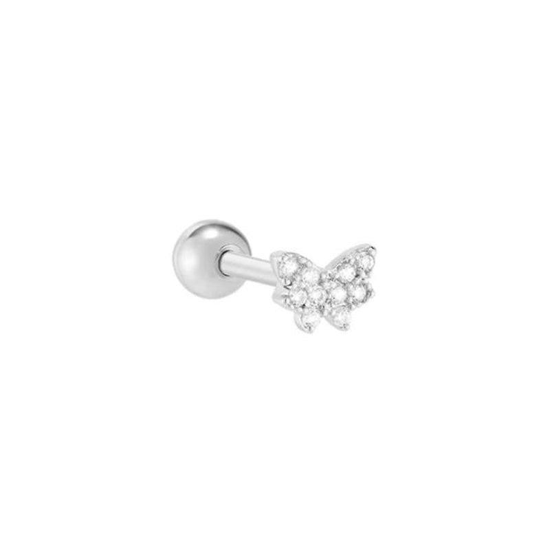 Pavé Butterfly Piercing Style Earring