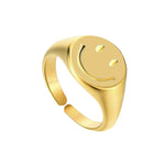 Smiley Signet Ring