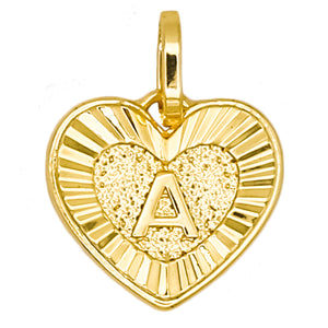 Initial Heart Charm