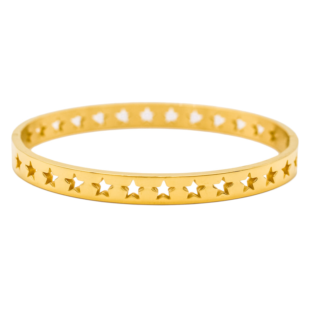 Thick Star Bangle