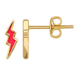 Enamel Lightning Bolt Studs